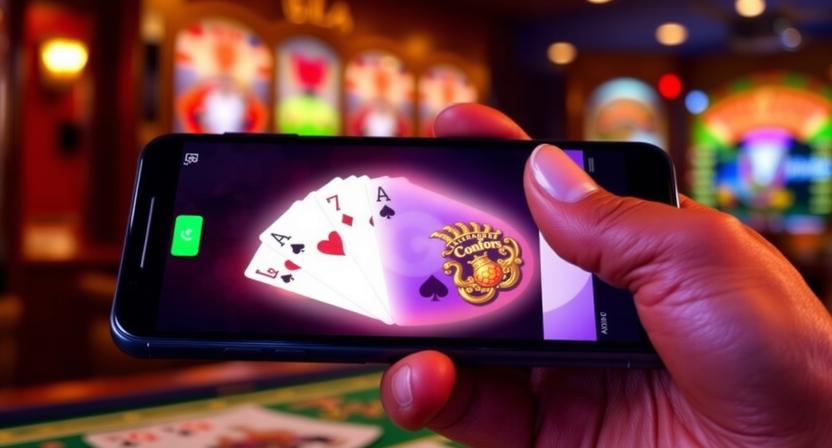 WK777 mobile casino app interface