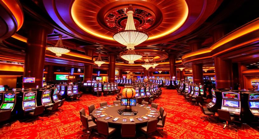 Player account and game selection on WK777